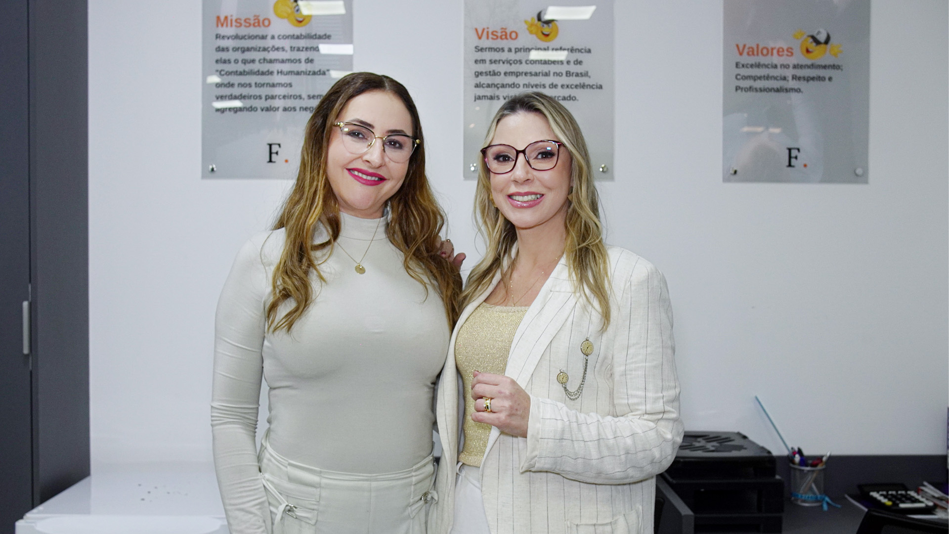 Dra. Elisângela Moura e Cida Mariani, CEO da Fattore Contábil