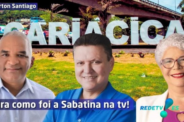 Sabatina RedeTV-ES: Semana dos candidatos à prefeitura de Cariacica